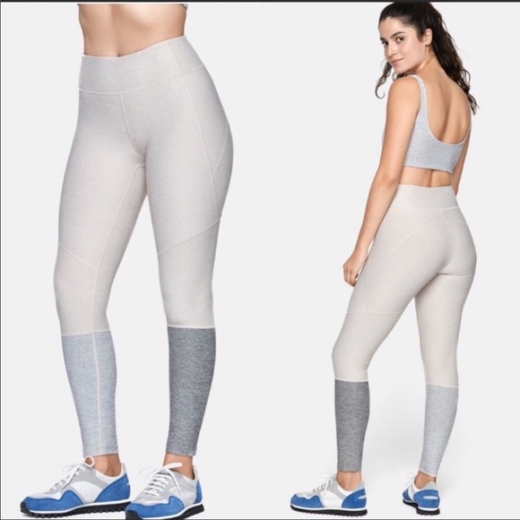 Outdoor Voices Pants - Outdoor Voices 7/8 Dipped Leggings Oatmeal/Dove